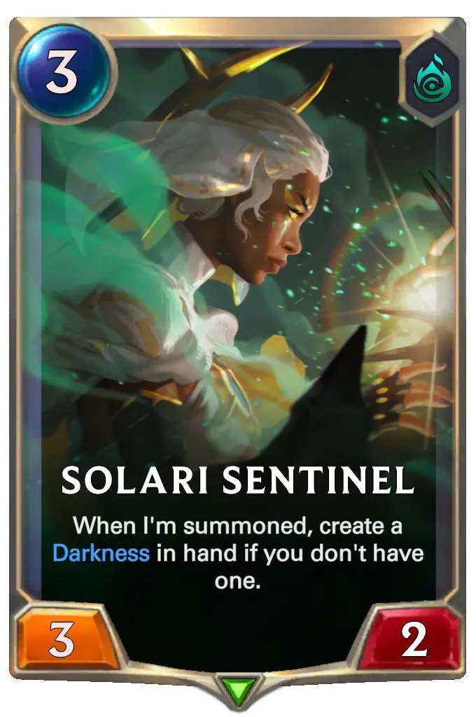 solari sentinel (lor card)
