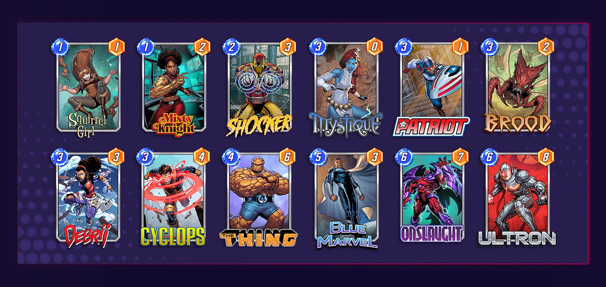 Marvel Snap Patriot Deck