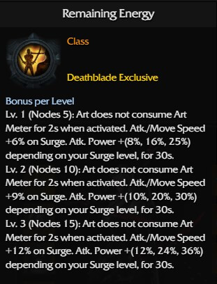 deathblade remaining energy engraving