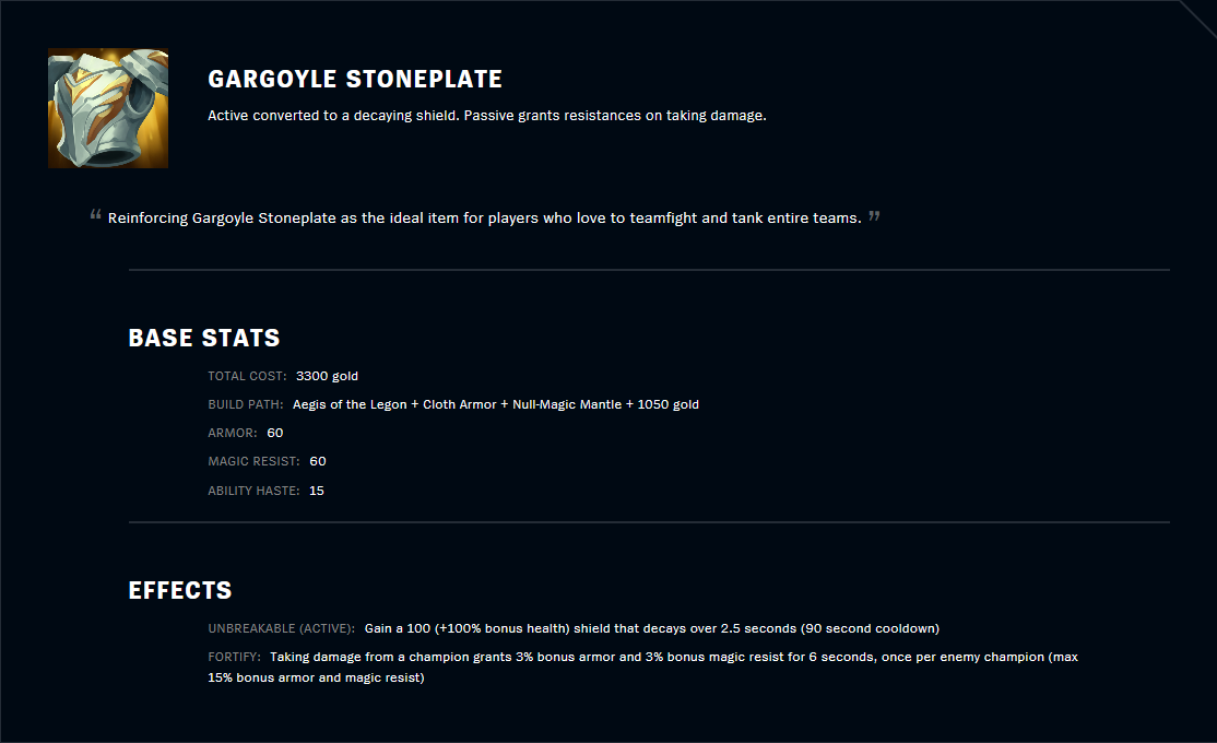 Gargooyle Stoneplate