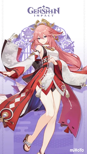 Genshin Impact Yae Miko Card