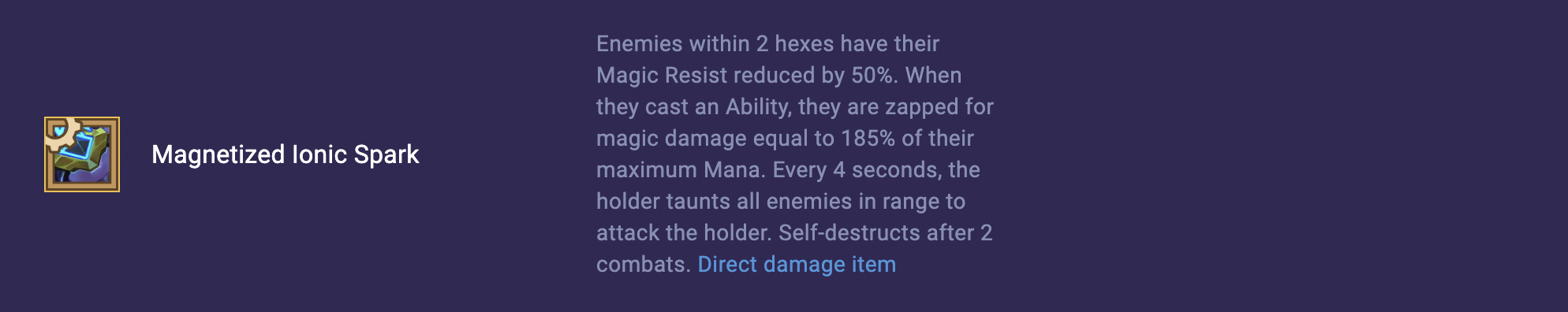 Magnetized Ionic Spark