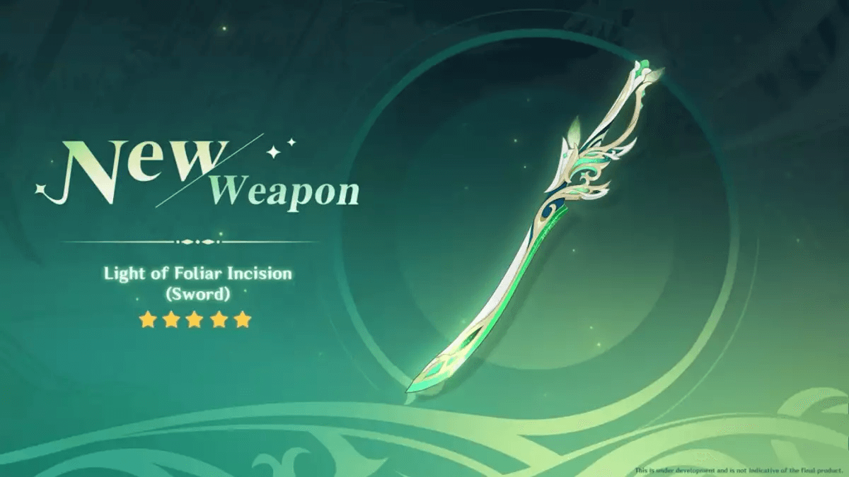 Genshin Impact Light of Foliar Incision