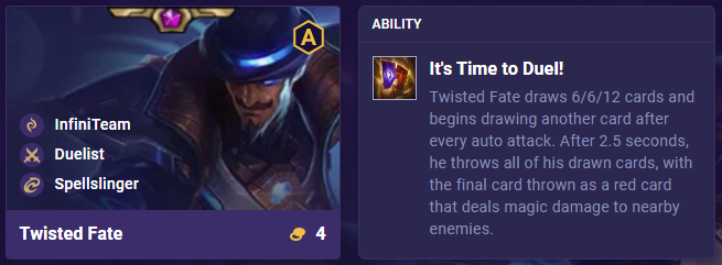 TFT Set 8.5 Twisted Fate Ability