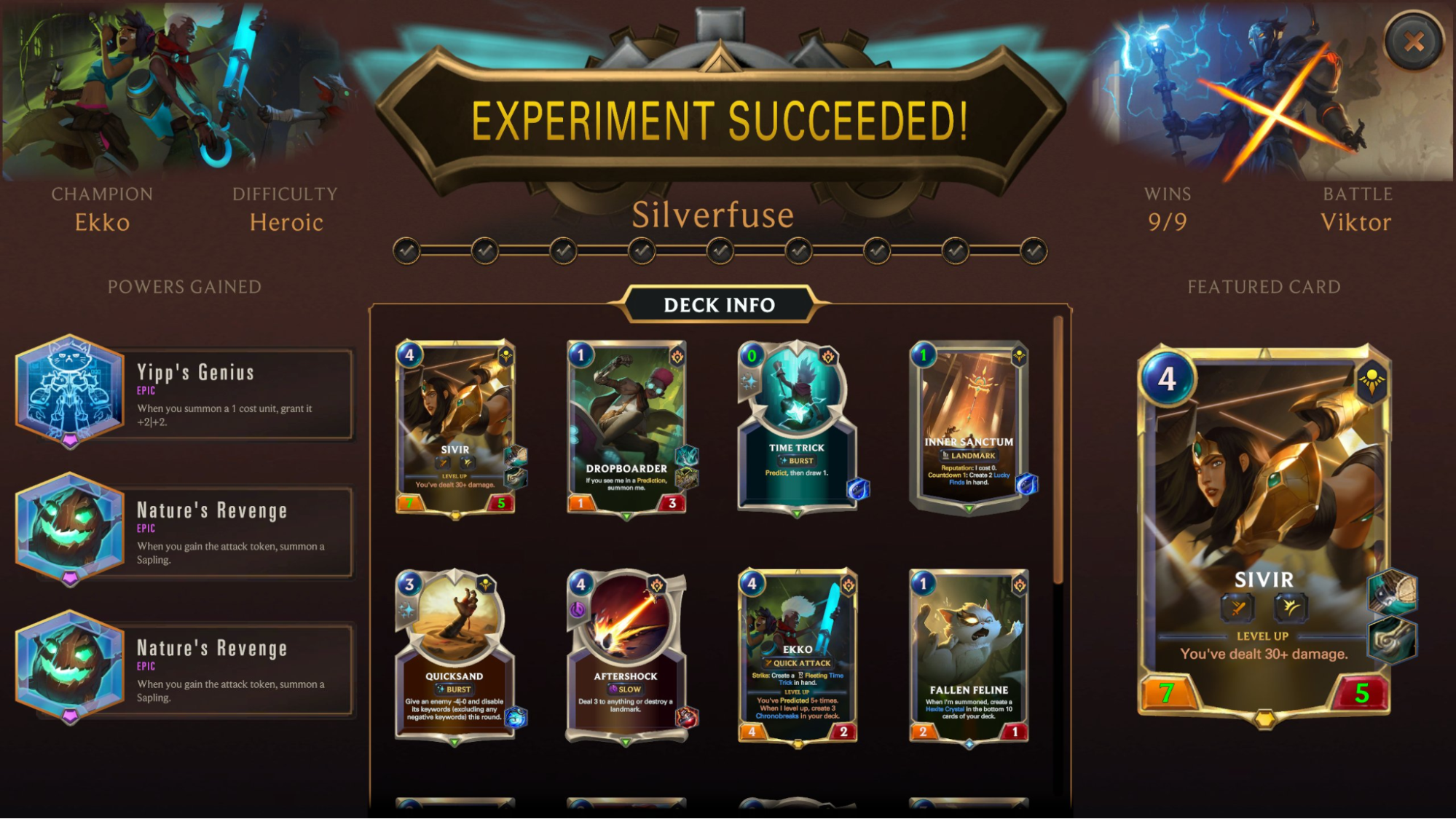 cdd62e27-experiment-suceeded-sivir experiment suceeded sivir