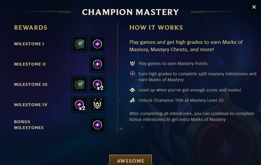 Champion Mastery