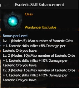 esoteric skill enhancement wardancer engraving