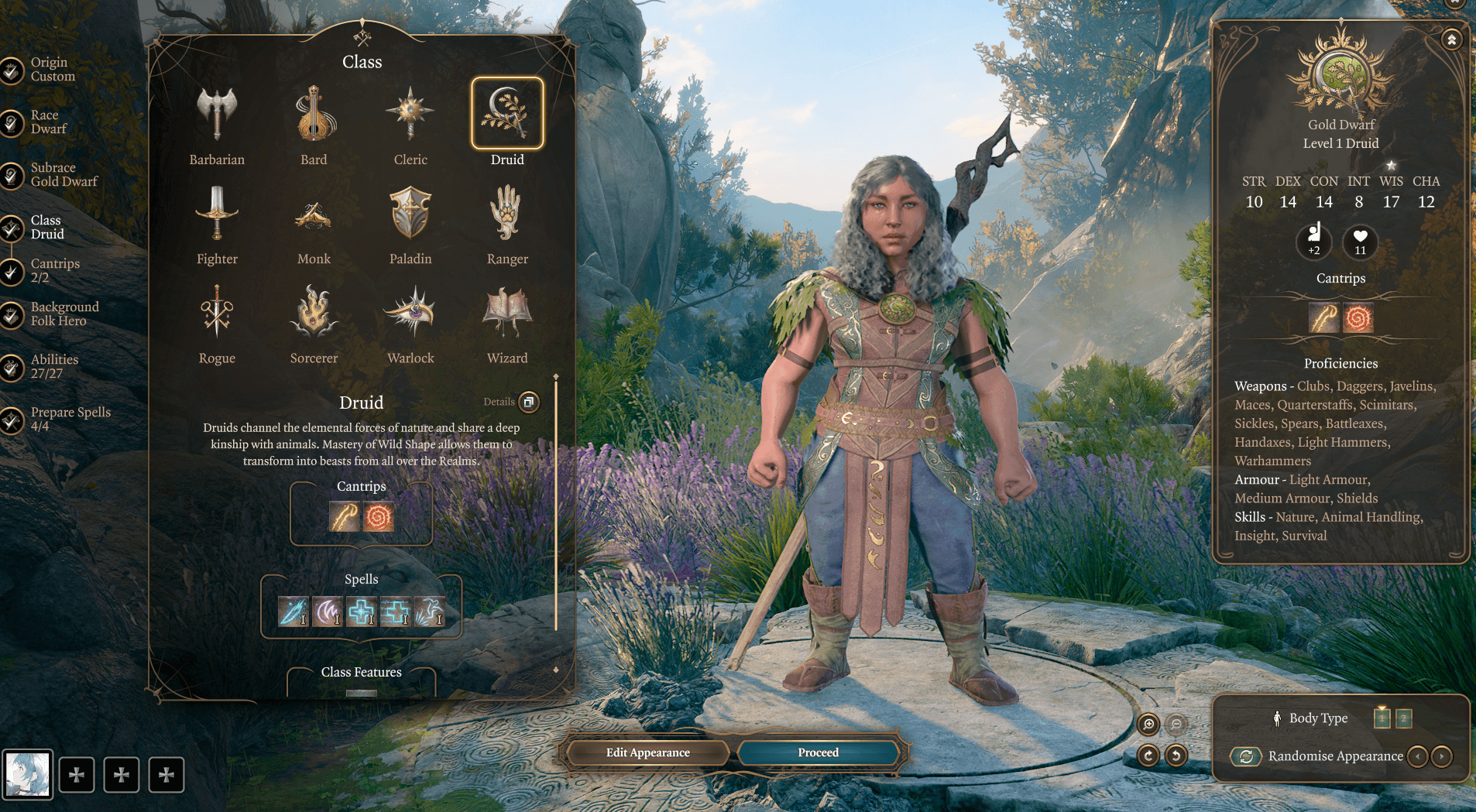 circle of the moon druid dwarf bonuses