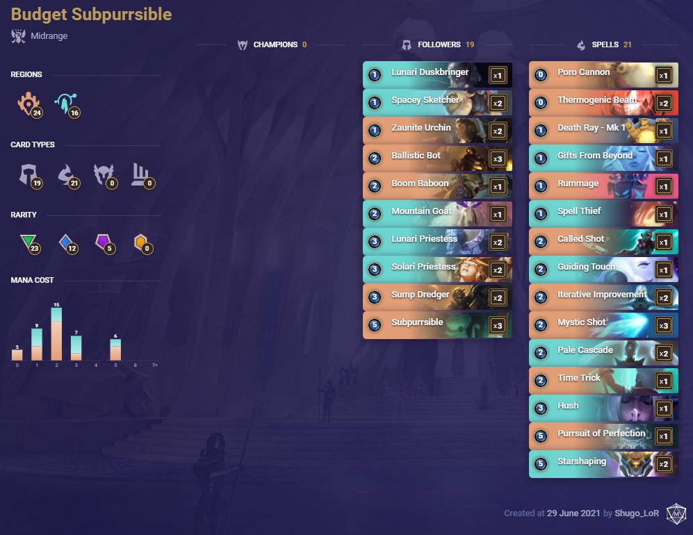 da815aeb-shugos-budget-subpurrsible-lor-deck shugo's budget subpurrsible (LoR deck)