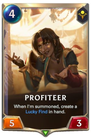 Profiteer (LoR reveal)