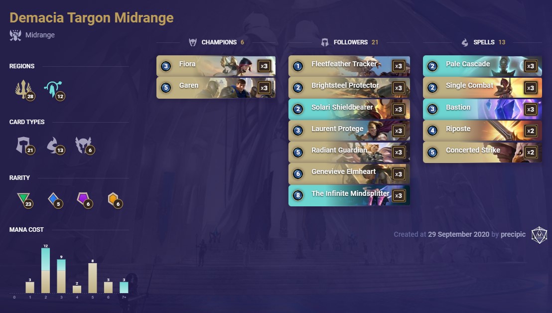 demacia targon midrange counters lee targon