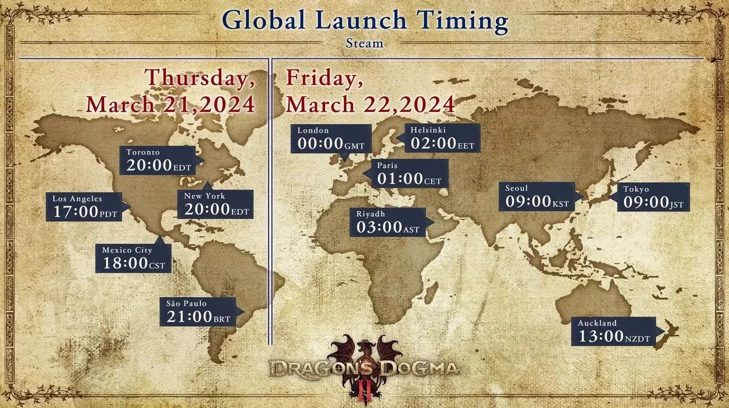 dragons dogma 2 global release times map