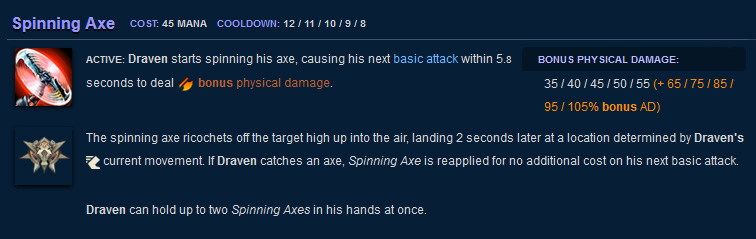Draven Spinning Axe