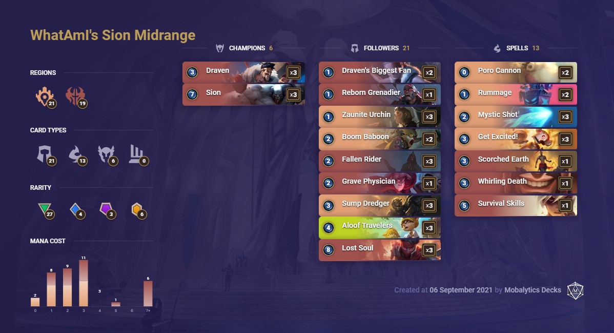 whatami's sion midrange (lor deck)