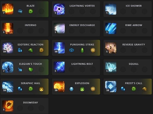 sorceress leveling tripod