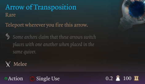 arrow of transposition