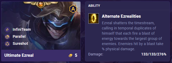 TFT Set 8.5 Ezreal Ability