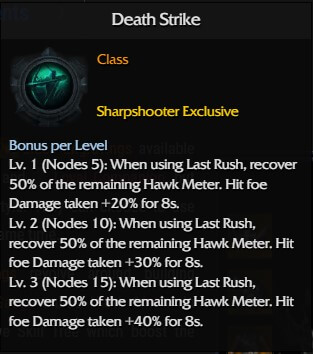 sharpshooter death strike engraving