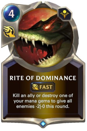 Rite of Dominance (LoR Card)