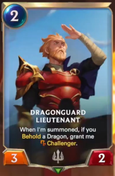 dragonguard lieutenant reveal