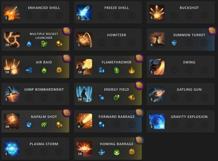 spec artillerist build