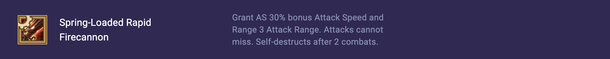 Spring-Loaded Rapid Firecannon