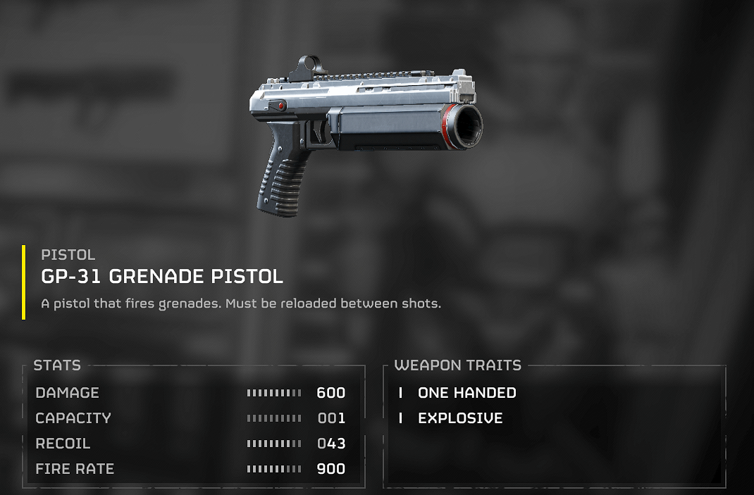 GP-31 Grenade Pistol