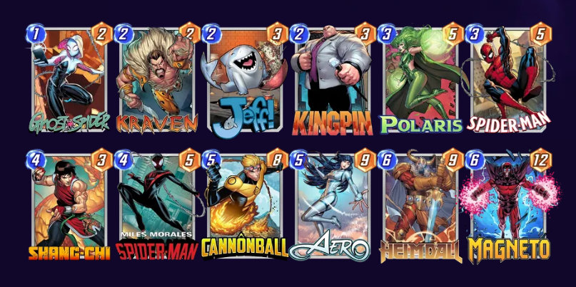Marvel Snap Cannonball Move Deck