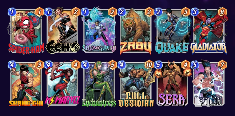 Marvel Snap Cull Obsidian Zabu Deck