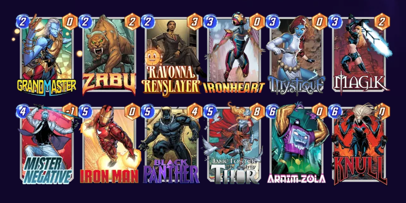 Marvel Snap Negative Grand Master Deck