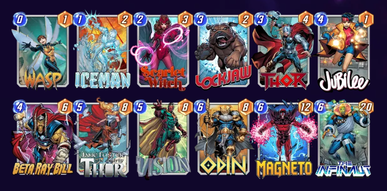 Marvel Snap Power Couple JaneJaw Deck