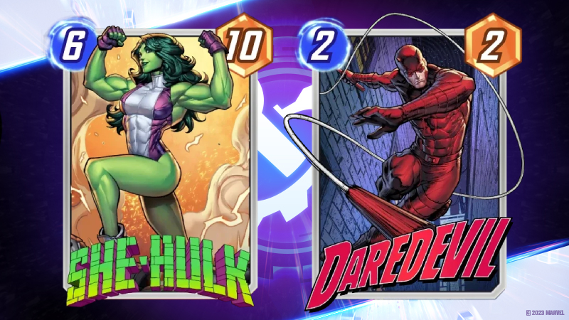 Marvel Snap Power Couple She-Hulk Daredevil