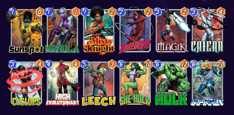 Marvel Snap Power Couple SheNaut Deck