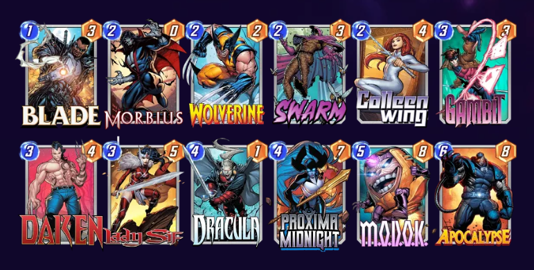 Marvel Snap Proxima Midnight Discard Deck