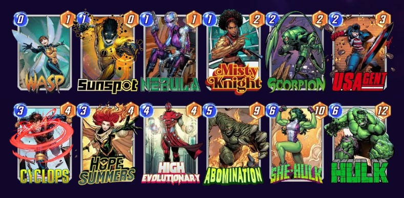Marvel Snap US Agent Abomination Deck