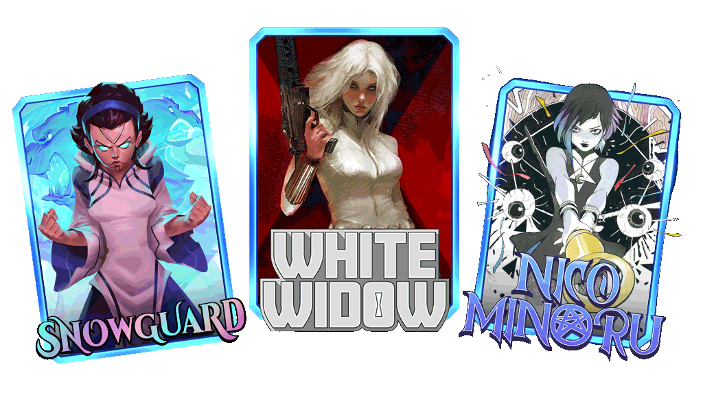Marvel Snap White Widow Spotlight Cache Variants