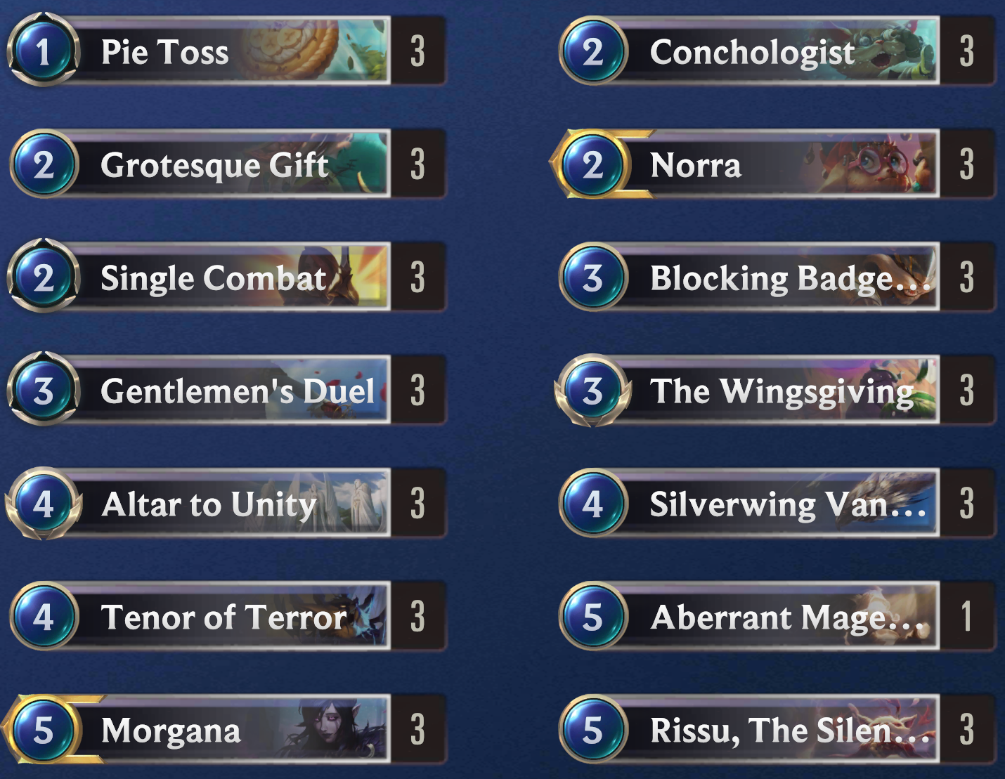 Morgana Norra lor deck