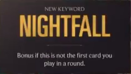 Nightfall keyword description