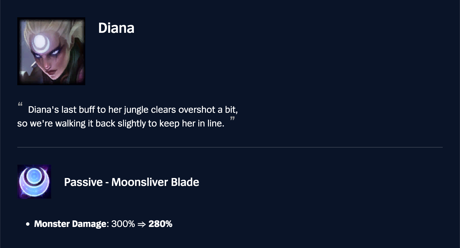 Patch 25.21 Diana