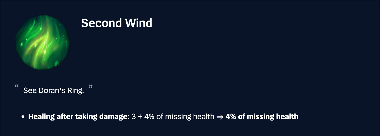 Patch 25.21 Second Wind