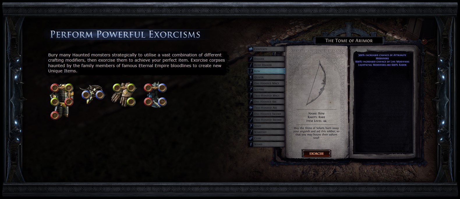 Path of Exile Necropolis Excorcism