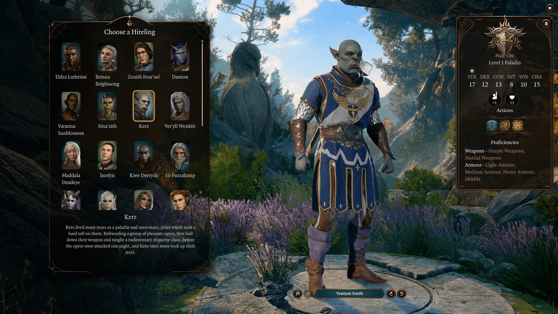 redesign hireling characters