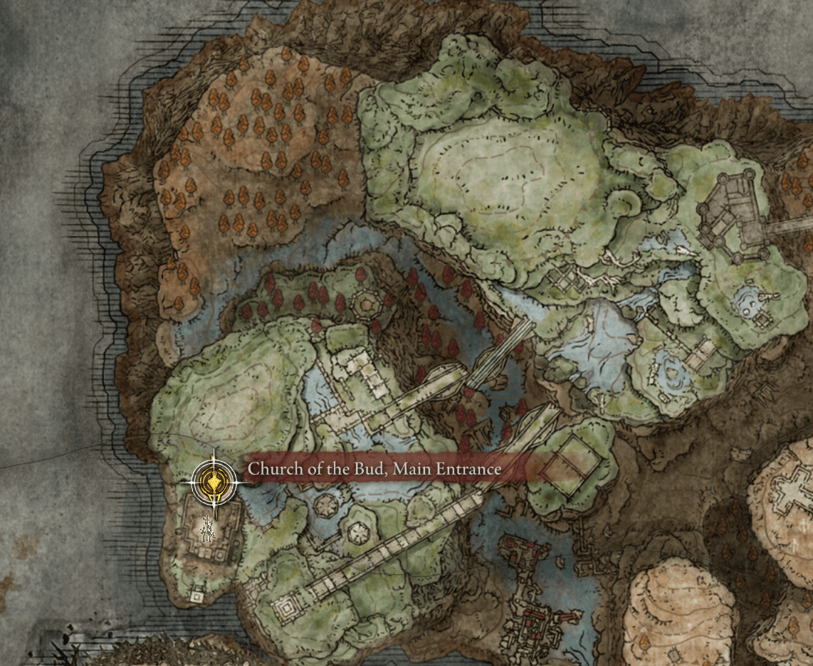 Romina, Saint of the Bud location