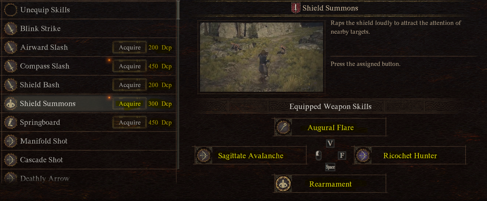 shield summons skill