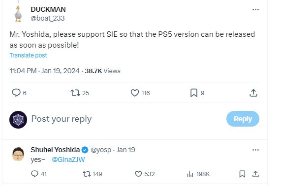 shuhei-yoshida-tweet shuhei yoshida tweet