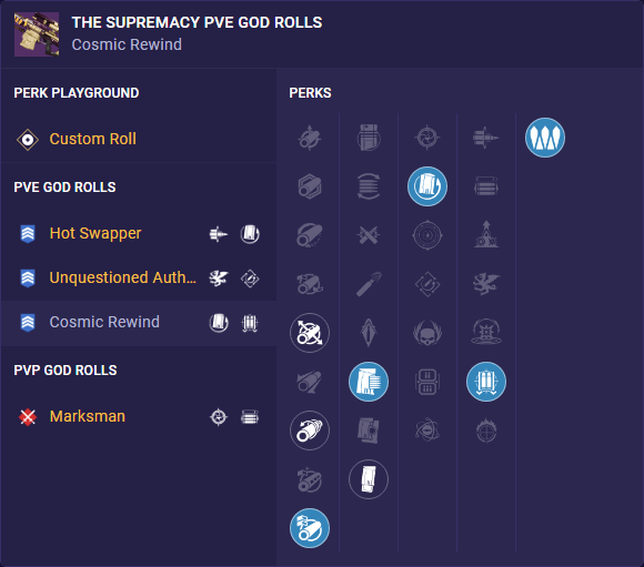 supremacy roll
