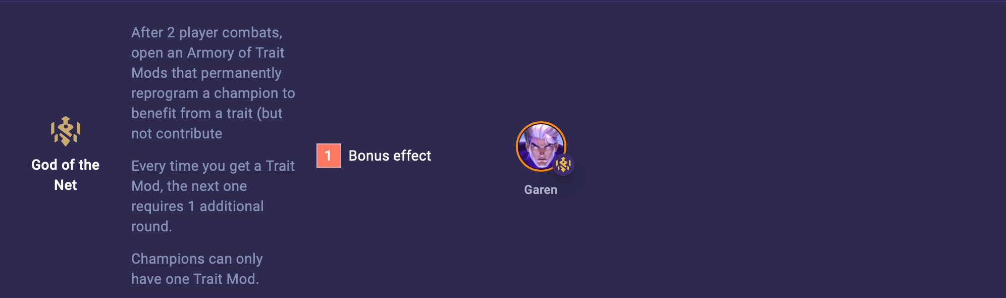 TFT God of the Net Trait