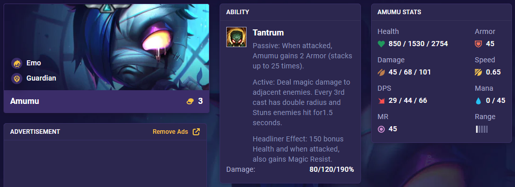 TFT Set 10 Amumu 14.1