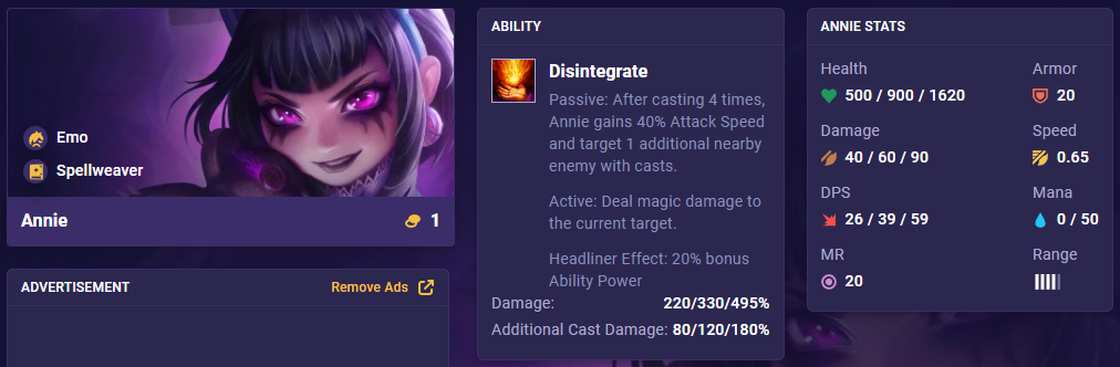 TFT Set 10 Annie 14.1