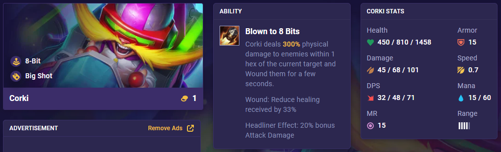 TFT Set 10 Corki 14.1